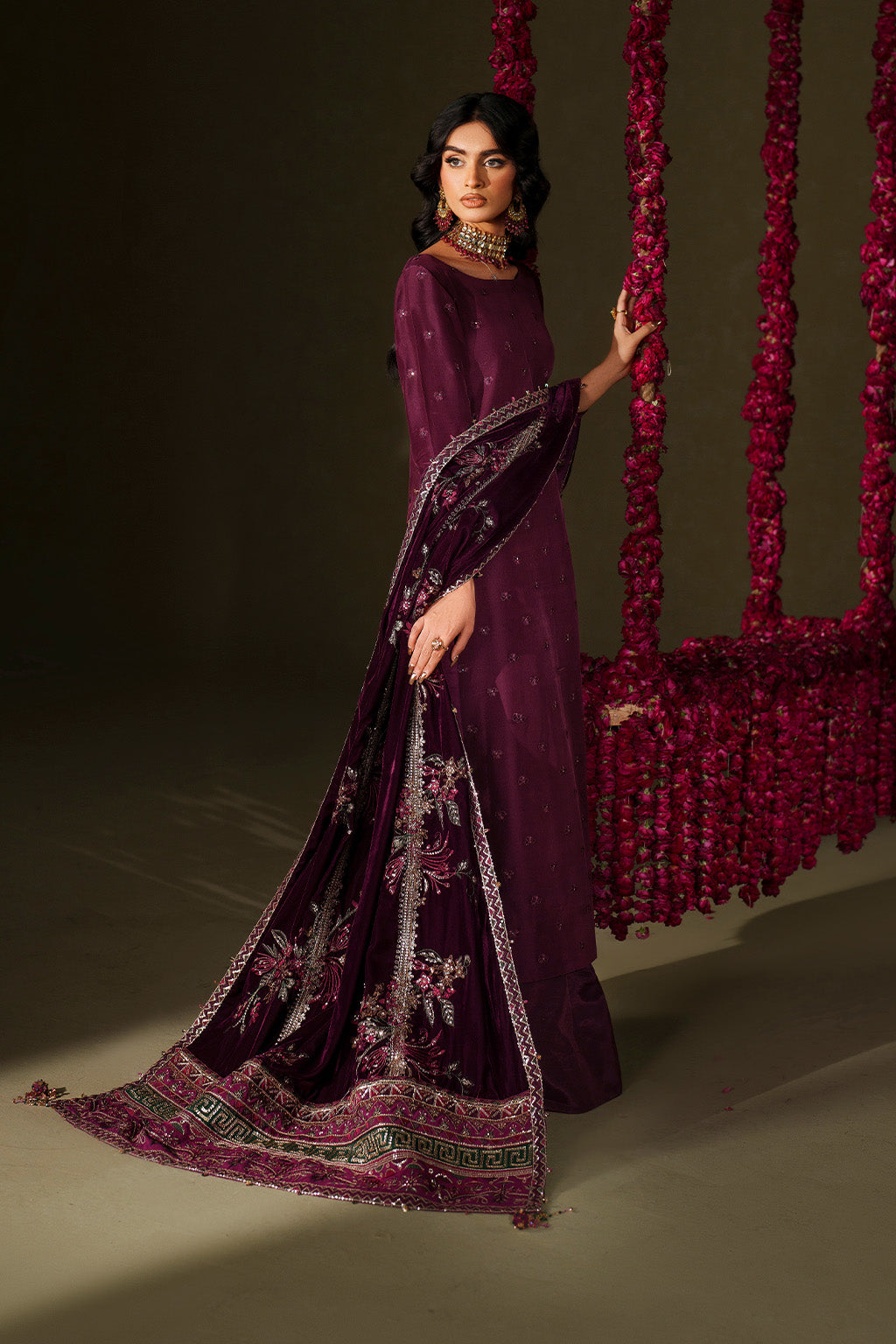 Iznik | Velvet 25 | IV-68 Embroidered Velvet by Iznik - Designer Dress - Type : Ladies Clothes - Available at Libayah - 100% Original 