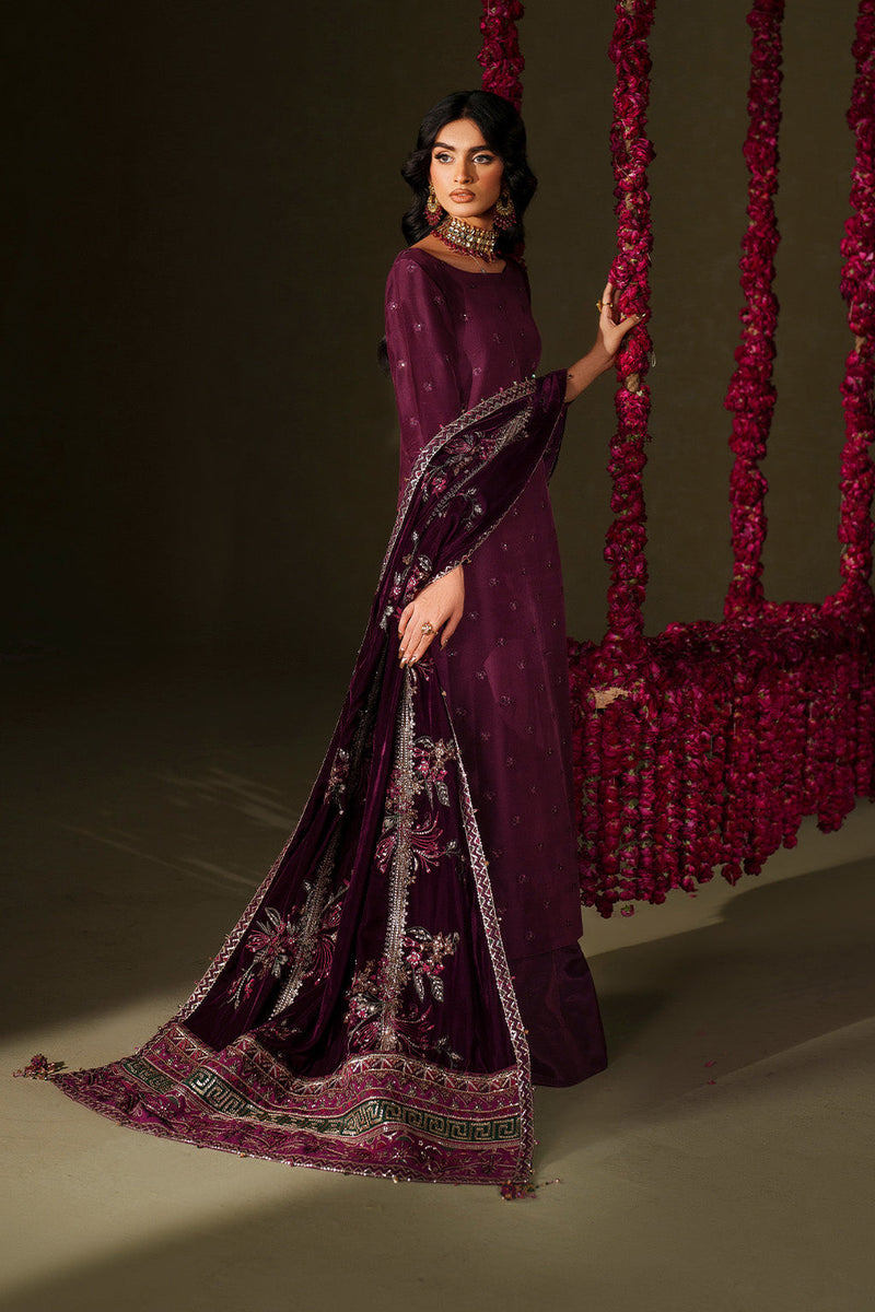 Iznik | Velvet 25 | IV-68 Embroidered Velvet by Iznik - Designer Dress - Type : Ladies Clothes - Available at Libayah - 100% Original 