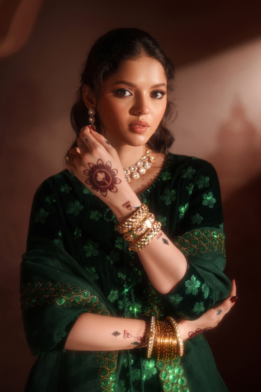 Iznik | Velvet 25 | IV-60 Embroidered Velvet by Iznik - Designer Dress - Type : Ladies Clothes - Available at Libayah - 100% Original 