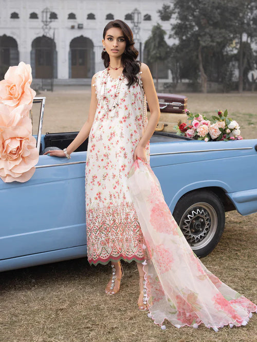 Faiza Faisal | Maya Luxury Lawn | Sandra by Faiza Faisal - Designer Dress - Type: Ladies Clothes - Available at Libayah - 100% Original