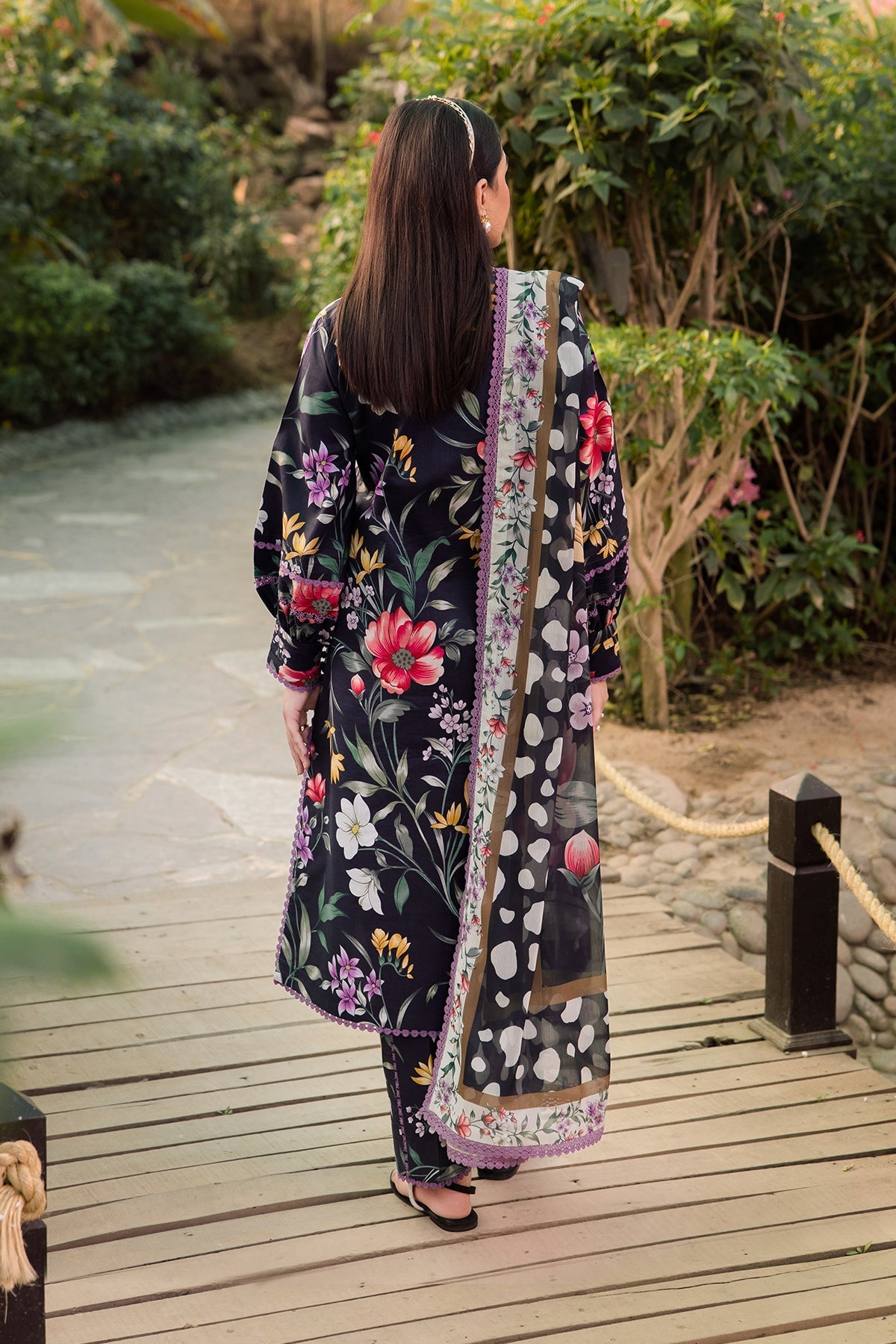 Alizeh | Sheen Lawn Prints 24 | VIOLA by Alizeh - Designer Dress - Type: Ladies Clothes - Available at Libayah - 100% Original