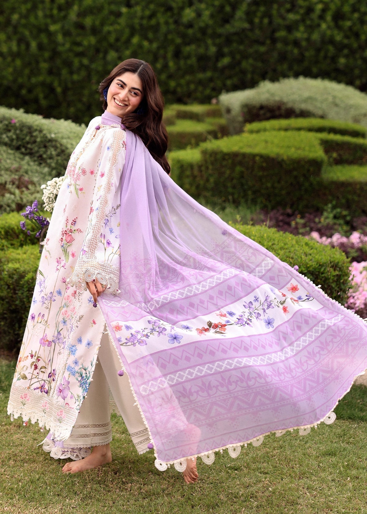 Sardinia | Embroidered Lawn Edit 26 | Lavender Clouds by Sardinia - Designer Dress  - Type : Ladies Clothes - Available at Libayah - 100% Original 