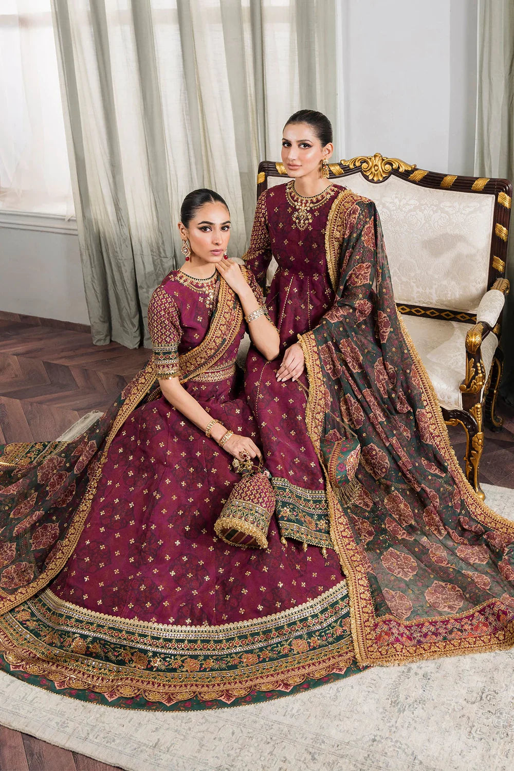 Baroque | Chantelle Embroidered Collection | CH12-03 by Baroque - Designer Dress - Type: Ladies Clothes - Available at Libayah - 100% Original