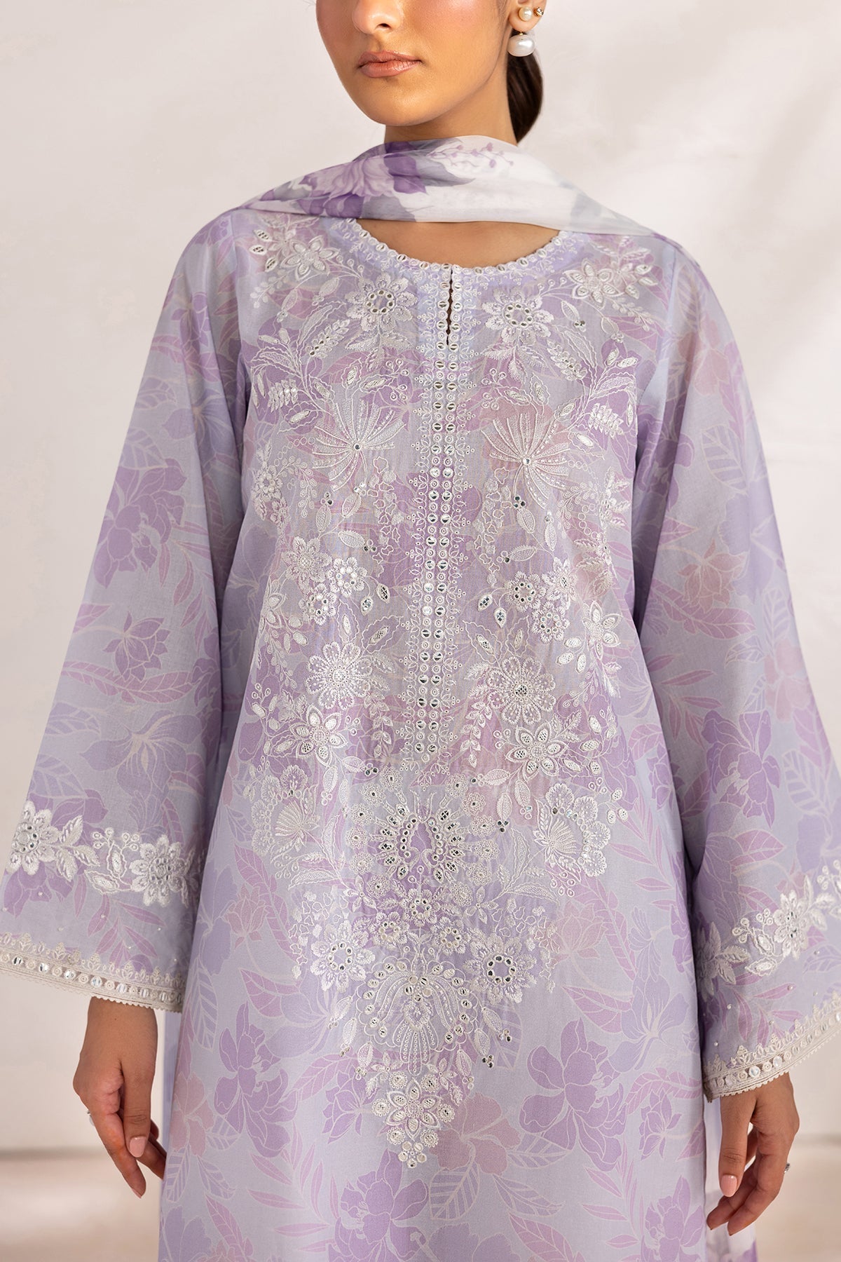 Baroque | Luxury Summer Pret | UF-4450 by Baroque - Designer Dress  - Type : Ladies Clothes - Available at Libayah - 100% Original 