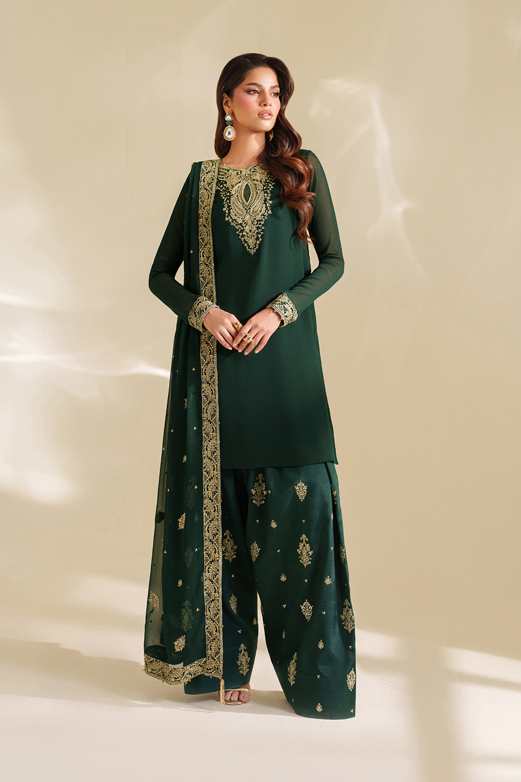 Iznik | Festive Formal |  CC-75 Embroidered Chiffon by Iznik - Designer Dress  - Type : Ladies Clothes - Available at Libayah - 100% Original 