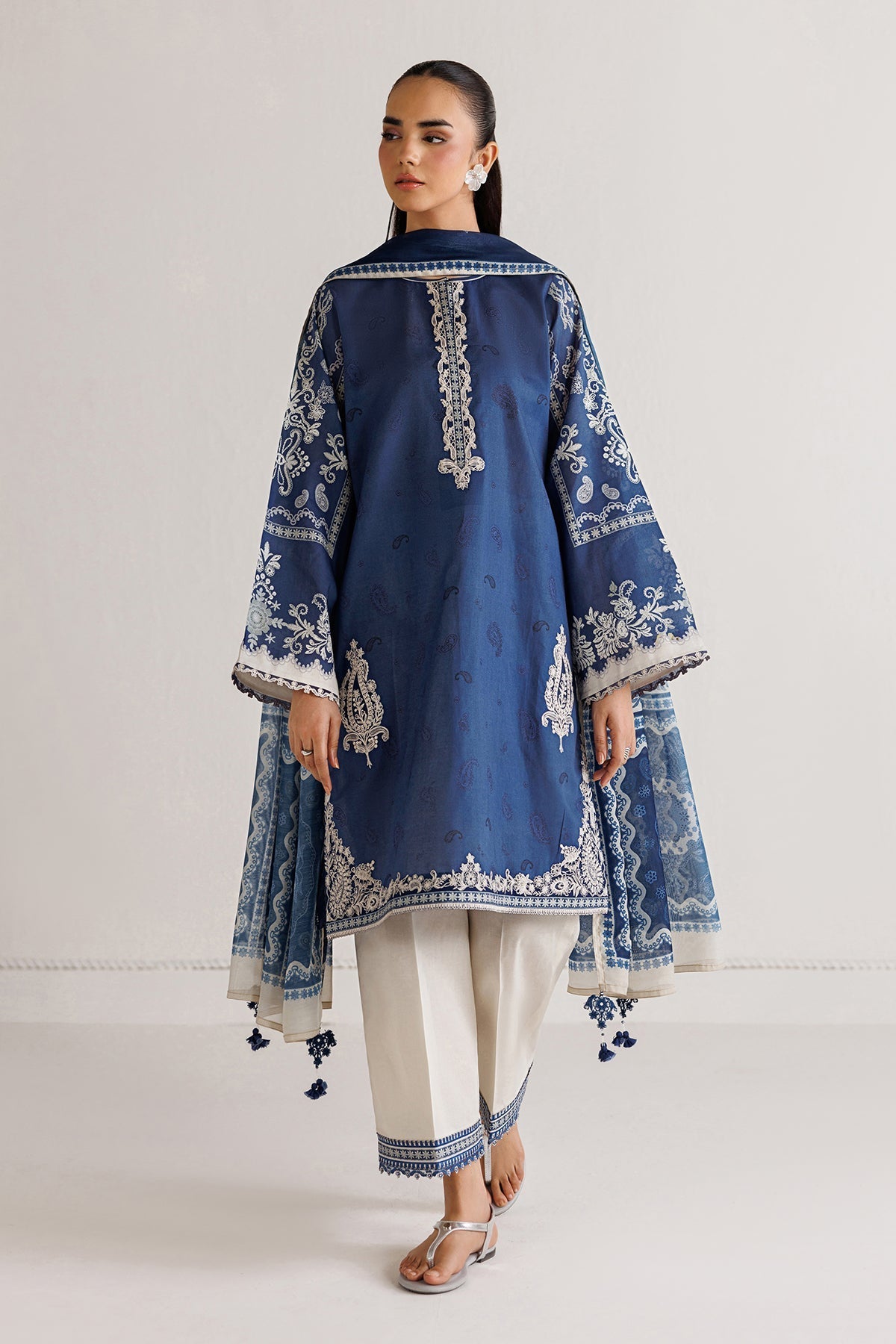 Baroque | Luxury Summer Pret | UF-4494 by Baroque - Designer Dress  - Type : Ladies Clothes - Available at Libayah - 100% Original 