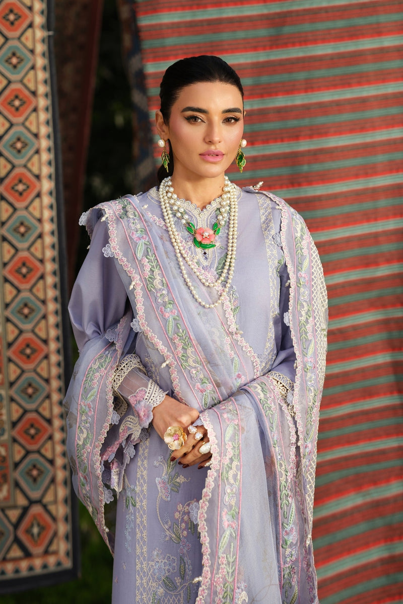 Maryam Hussain | Luxury Lawn 26 | Jasmine - Designer Dress - Type : Ladies Clothes - Available at Libayah - 100% Original