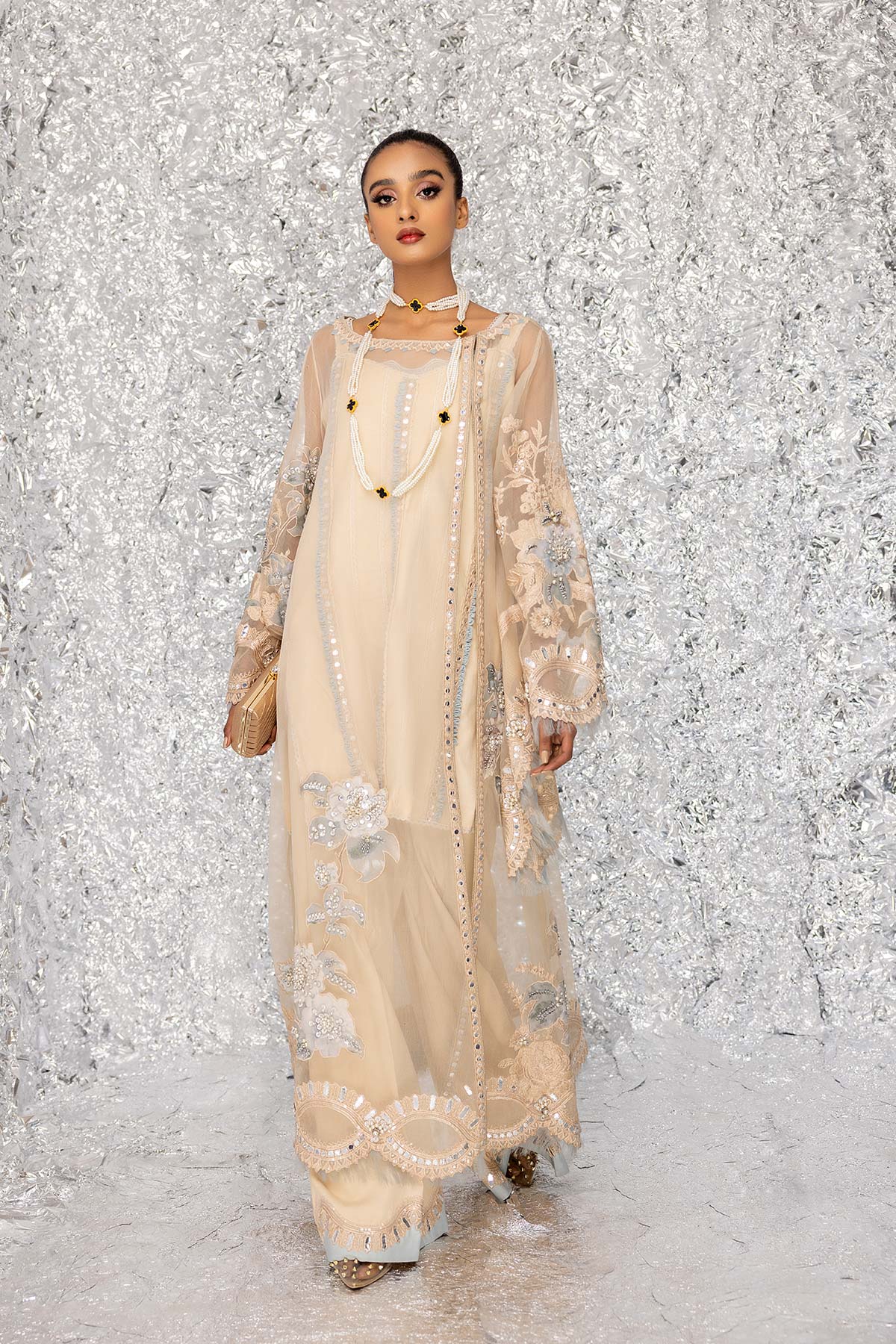 Mina Kashif | Luxury Pret | MK23-03 by Mina Kashif - Designer Dress - Type: Formal - Available at Libayah - 100% Original