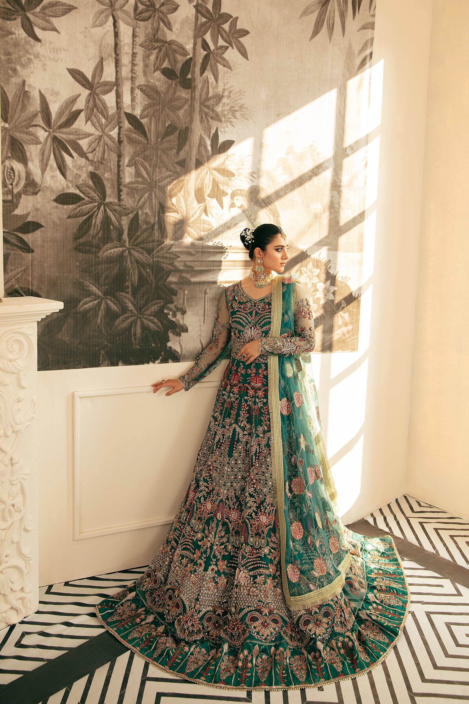 Ezra | Wedding Collection | Zeenat by Ezra - Designer Dress - Type: Ladies Clothes - Available at Libayah - 100% Original