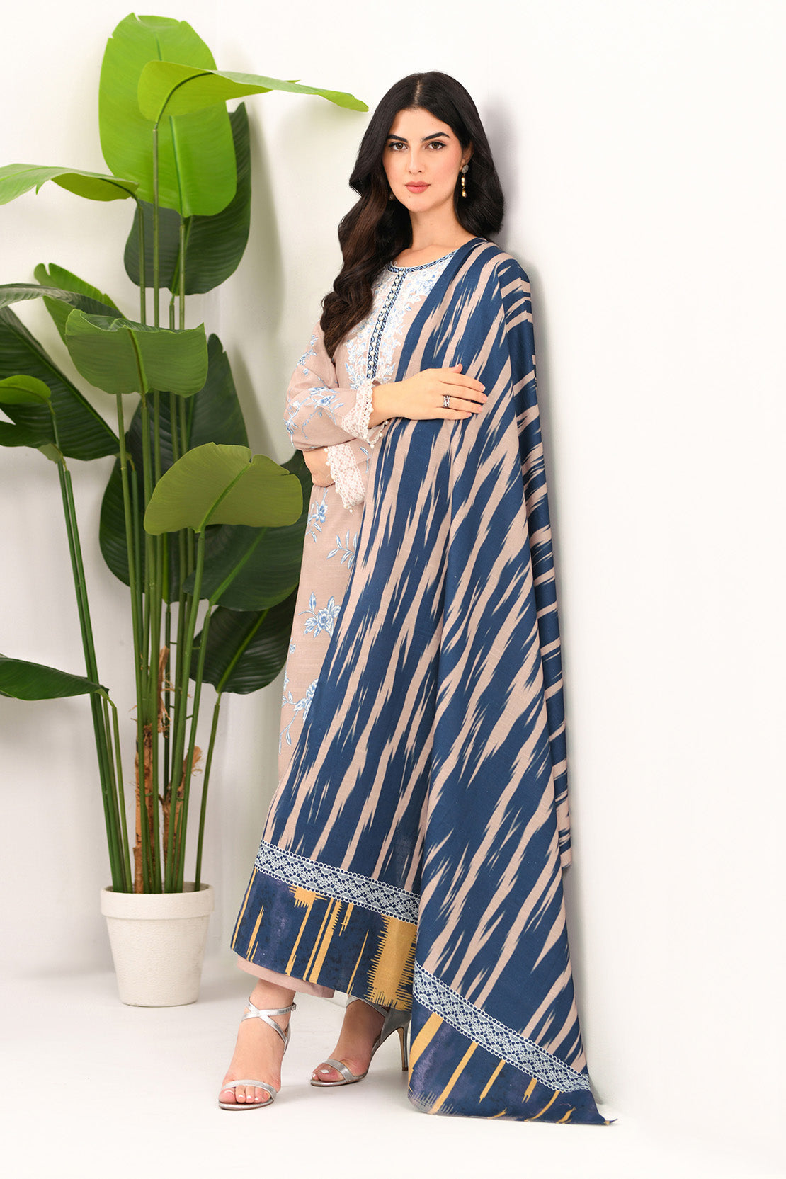 So Kamal | Winter Khaddar | KHADDAR SUIT SK18 by So Kamal - Designer Dress - Type: Ladies Clothes - Available at Libayah - 100% Original