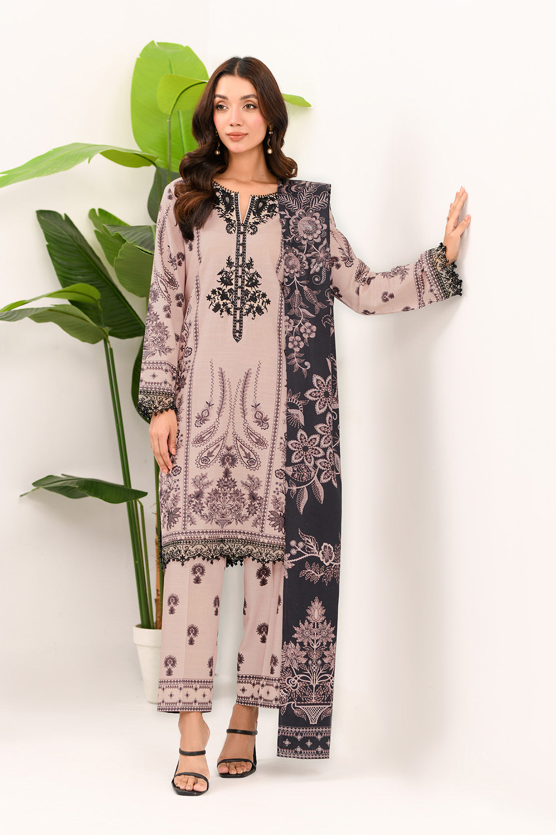 So Kamal | Winter Khaddar | KHADDAR SUIT SK20 by So Kamal - Designer Dress - Type: Ladies Clothes - Available at Libayah - 100% Original