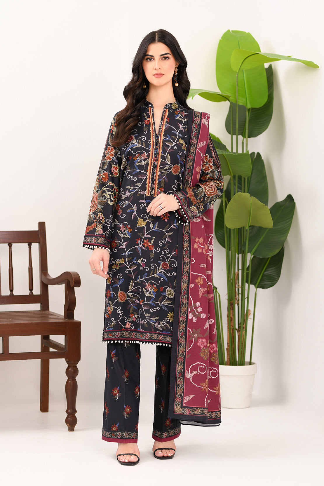 So Kamal | Winter Khaddar | KHADDAR SUIT SK21 by So Kamal - Designer Dress - Type: Ladies Clothes - Available at Libayah - 100% Original
