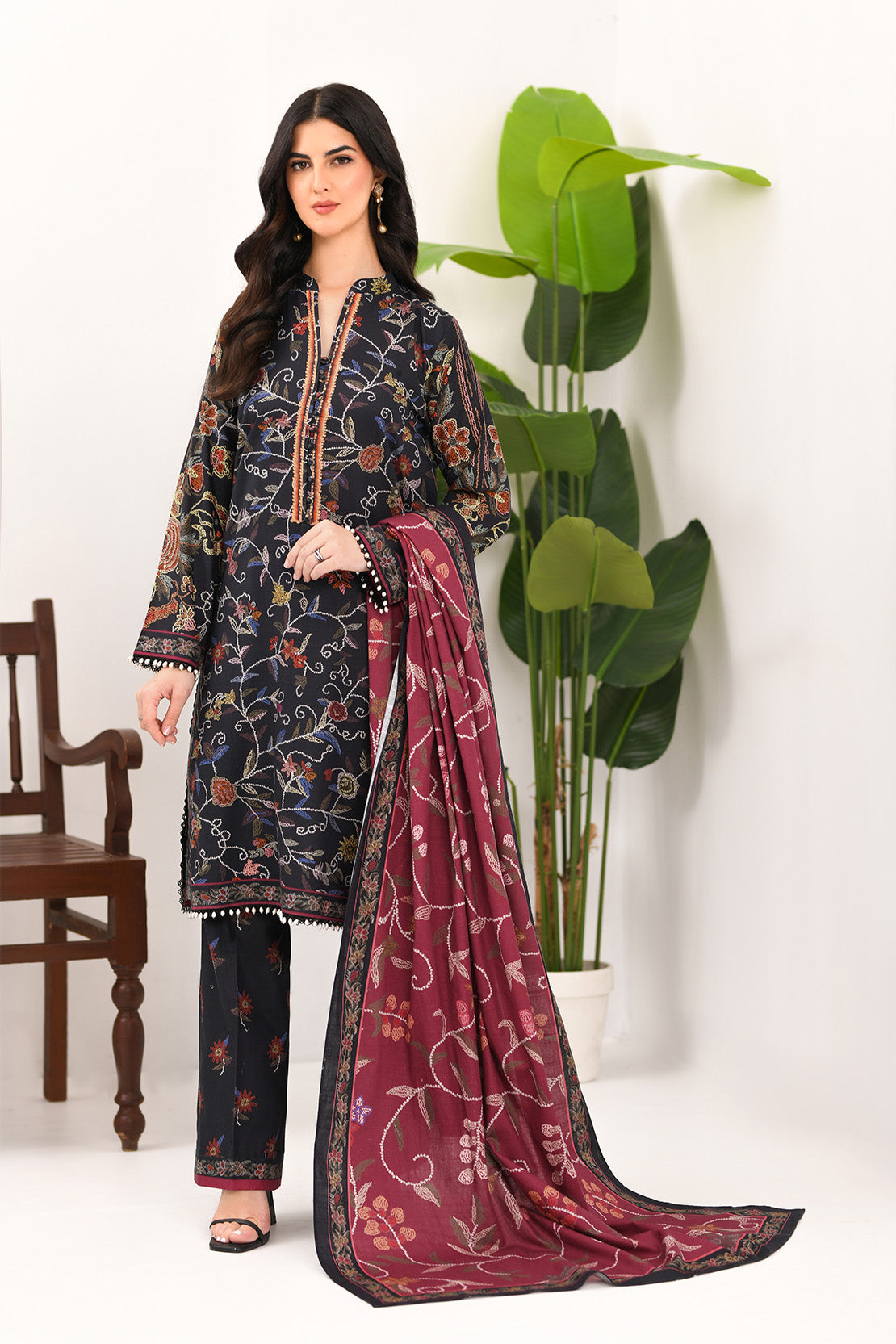 So Kamal | Winter Khaddar | KHADDAR SUIT SK21 by So Kamal - Designer Dress - Type: Ladies Clothes - Available at Libayah - 100% Original