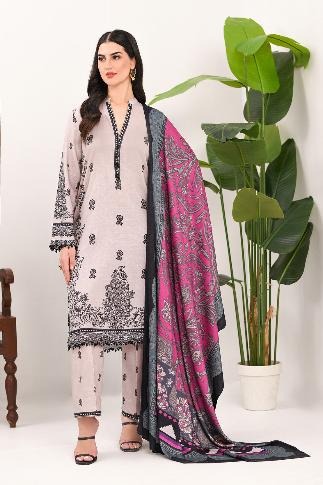 So Kamal | Winter Khaddar | KHADDAR SUIT SK30 by So Kamal - Designer Dress - Type: Ladies Clothes - Available at Libayah - 100% Original