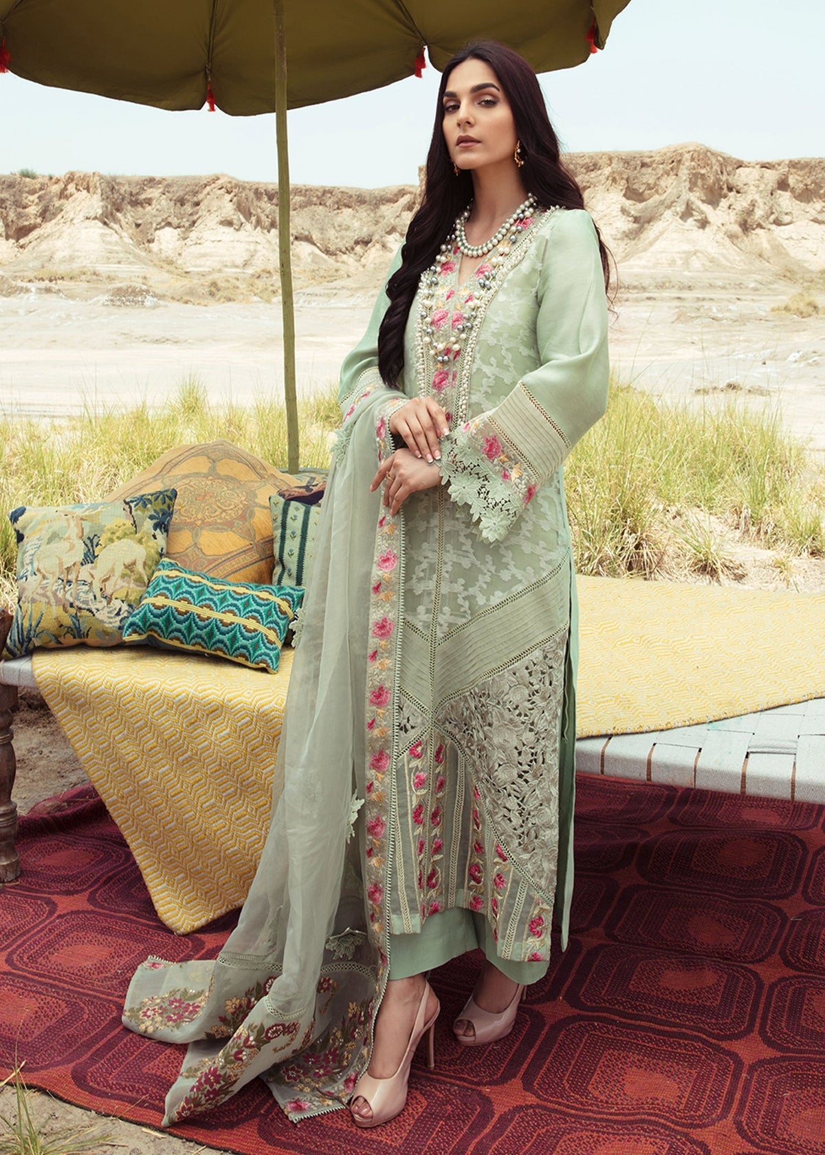 Saira Shakira | Luxury Pret |Parakeet by Saira Shakira - Designer Dress  - Type : Ladies Clothes - Available at Libayah - 100% Original 