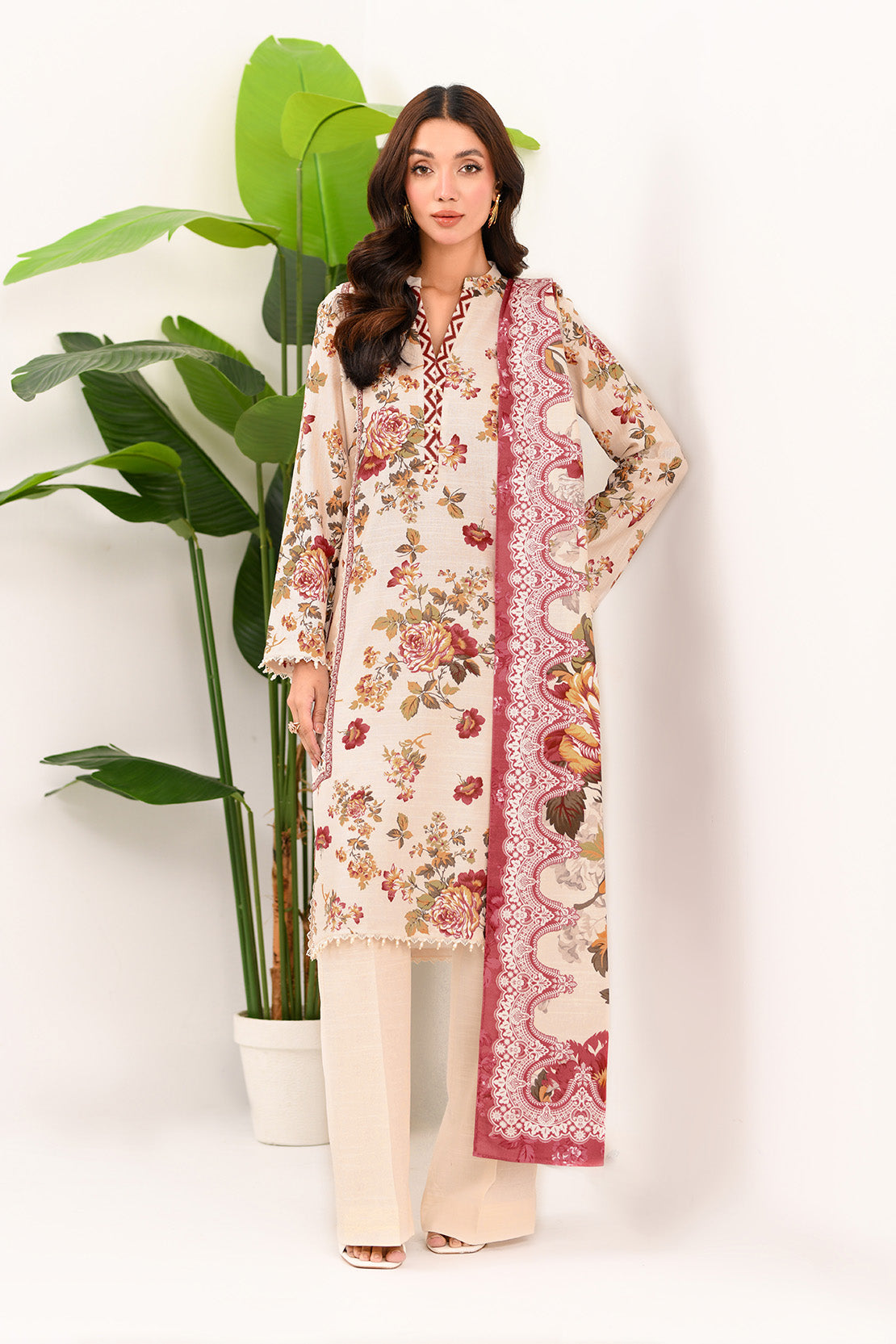 So Kamal | Winter Khaddar | KHADDAR SUIT SK34 by So Kamal - Designer Dress - Type: Ladies Clothes - Available at Libayah - 100% Original