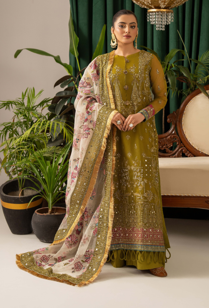 Humdum | Chiffon Collection | HOC - D01 by Humdum - Designer Dress - Type: Ladies Clothes - Available at Libayah - 100% Original