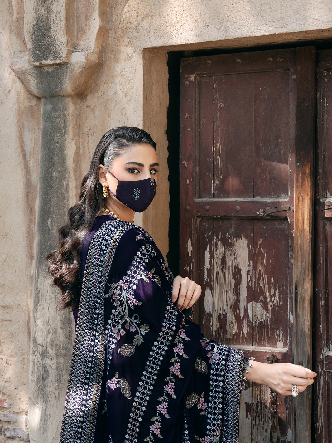 Flossie | Siara Velvet Formals | V-104 - B by Flossie - Designer Dress - Type: Ladies Clothes - Available at Libayah - 100% Original