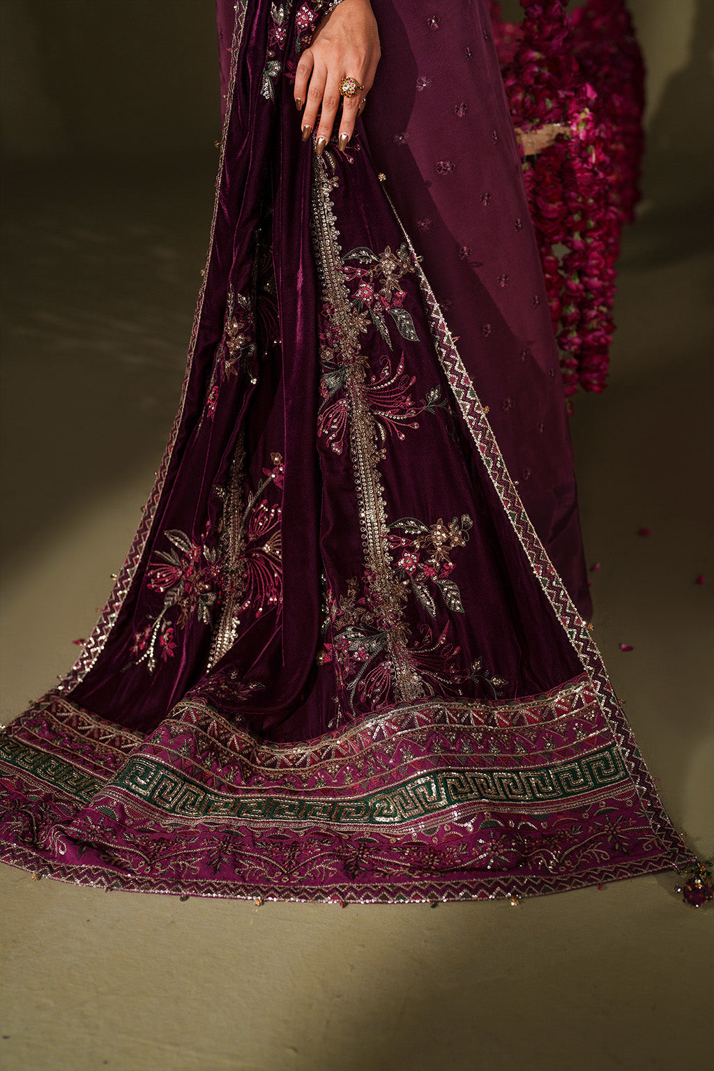 Iznik | Velvet 25 | IV-68 Embroidered Velvet by Iznik - Designer Dress - Type : Ladies Clothes - Available at Libayah - 100% Original 