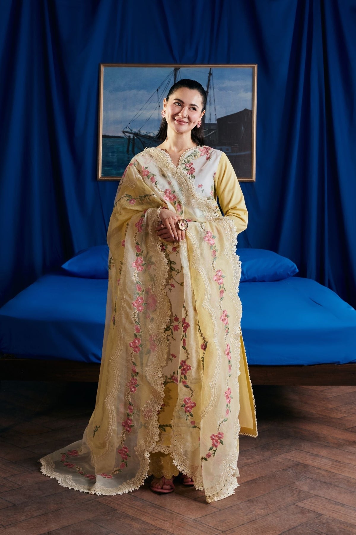 Maryam Hussain | Luxury Lawn 26 Vol 2 | Titli by Maryam Hussain - Designer Dress  - Type : Ladies Clothes - Available at Libayah - 100% Original 