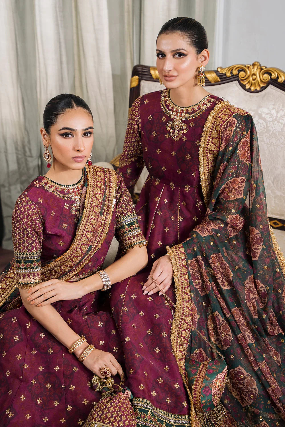 Baroque | Chantelle Embroidered Collection | CH12-03 by Baroque - Designer Dress - Type: Ladies Clothes - Available at Libayah - 100% Original