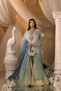 Musferah Saad | Casa Blance |Glacial Ombre by Musferah Saad - Designer Dress  - Type : Ladies Clothes - Available at Libayah - 100% Original 