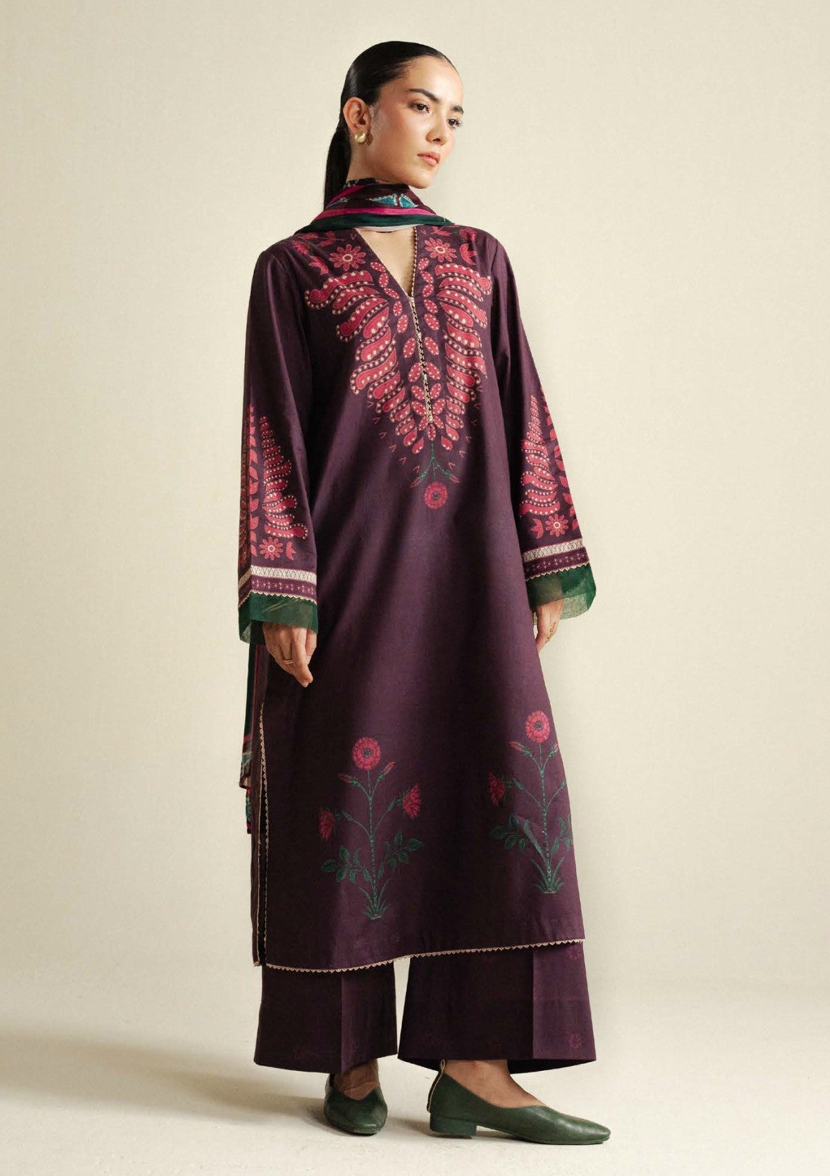 Zara Shahjahan | Coco Prints 25 | Lilt-7A by Zara Shahjahan - Designer Dress  - Type : Ladies Clothes - Available at Libayah - 100% Original 