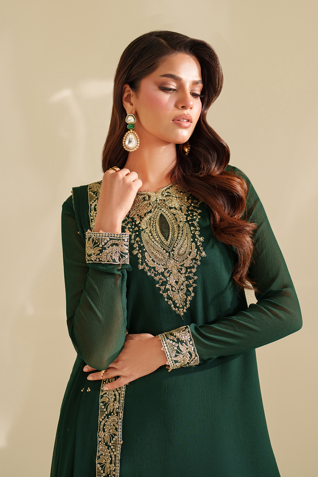 Iznik | Festive Formal |  CC-75 Embroidered Chiffon by Iznik - Designer Dress  - Type : Ladies Clothes - Available at Libayah - 100% Original 