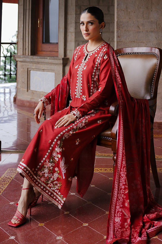 Cross Stitch | Satin De Luxe | RUBY WHISPER by Cross Stitch - Designer Dress - Type: Luxury - Available at Libayah - 100% Original