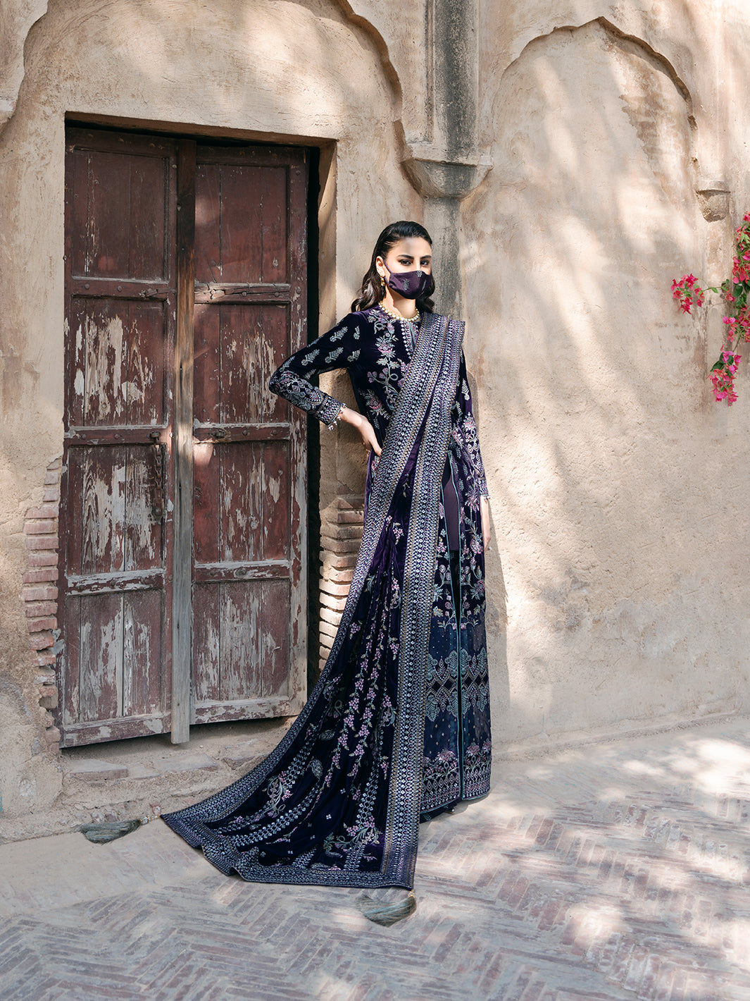 Flossie | Siara Velvet Formals | V-104 - B by Flossie - Designer Dress - Type: Ladies Clothes - Available at Libayah - 100% Original