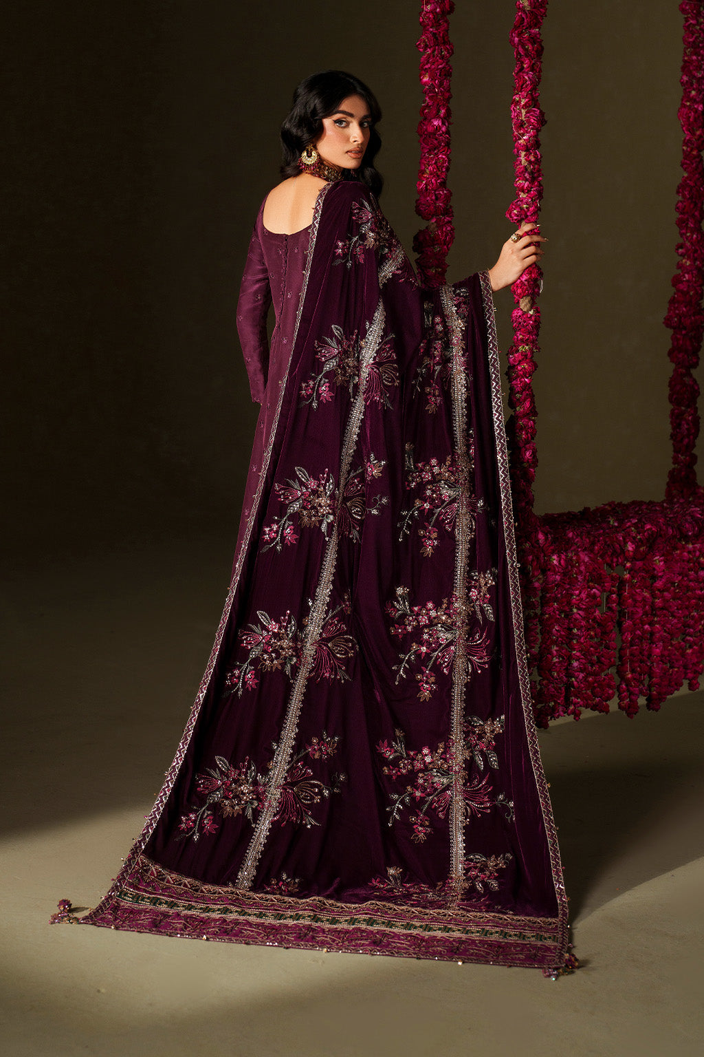 Iznik | Velvet 25 | IV-68 Embroidered Velvet by Iznik - Designer Dress - Type : Ladies Clothes - Available at Libayah - 100% Original 