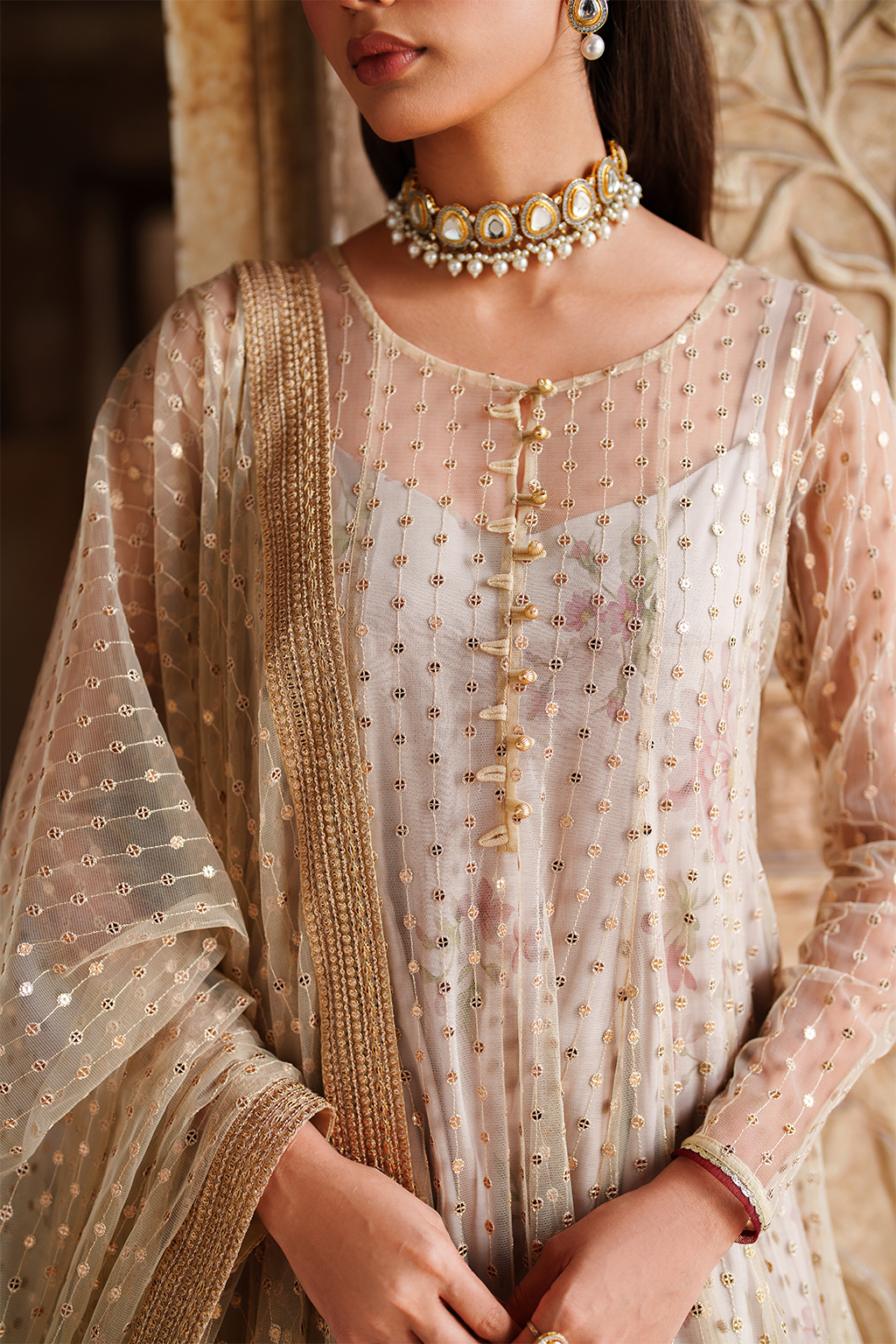 Iznik | Festive Formal | UE-548 Embroidered Net by Iznik - Designer Dress  - Type : Ladies Clothes - Available at Libayah - 100% Original 