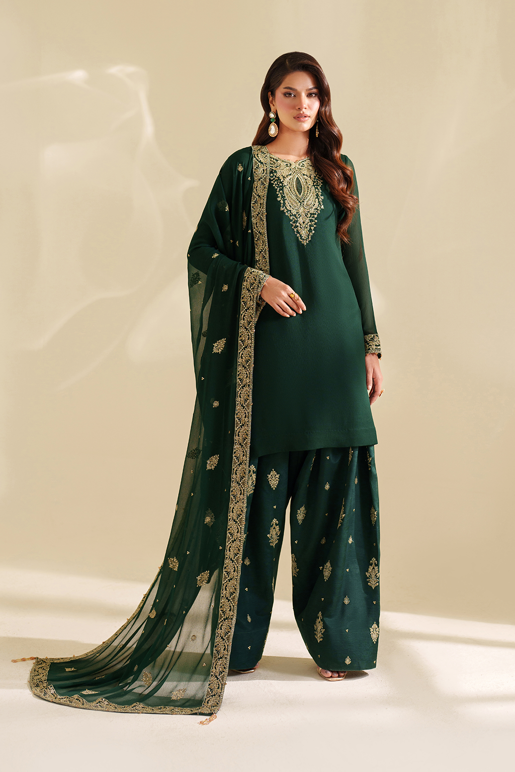 Iznik | Festive Formal |  CC-75 Embroidered Chiffon by Iznik - Designer Dress  - Type : Ladies Clothes - Available at Libayah - 100% Original 