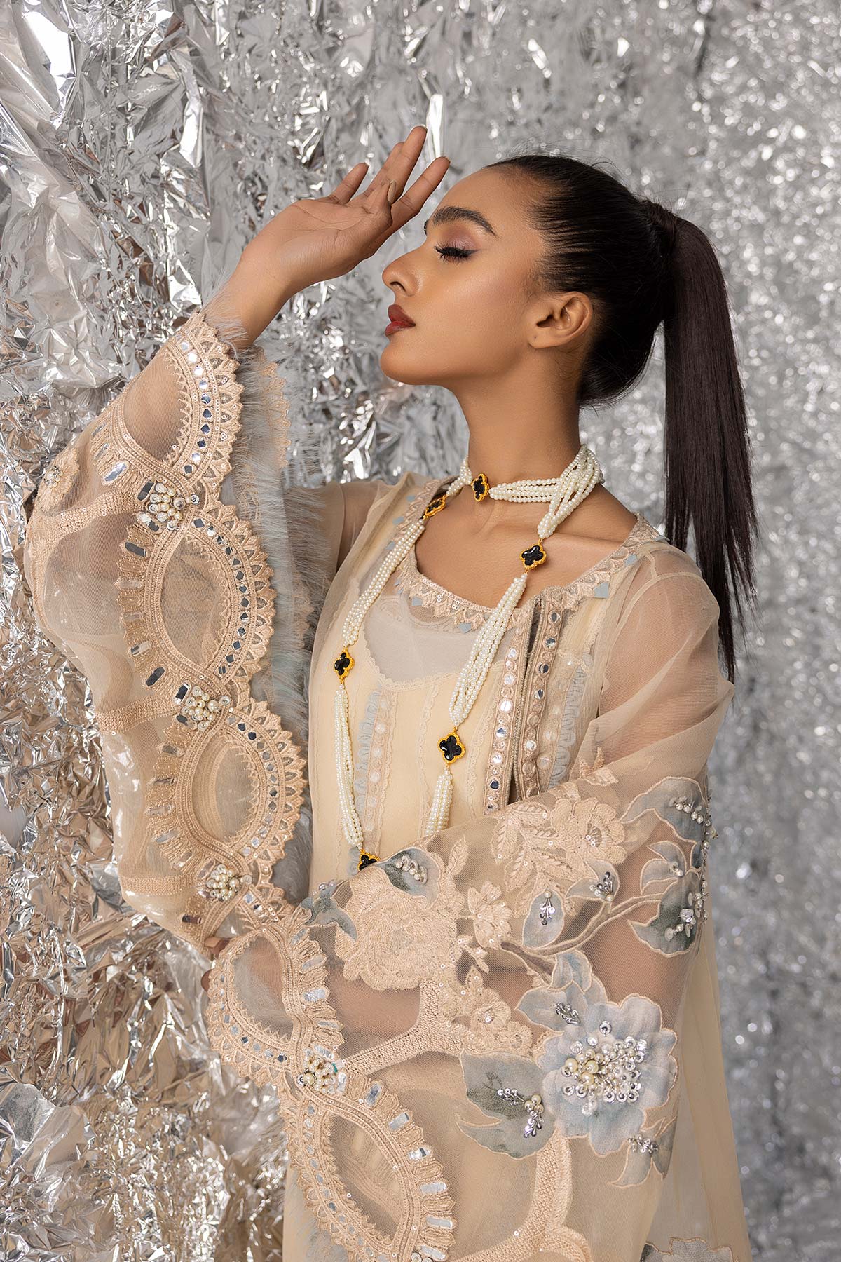 Mina Kashif | Luxury Pret | MK23-03 by Mina Kashif - Designer Dress - Type: Formal - Available at Libayah - 100% Original