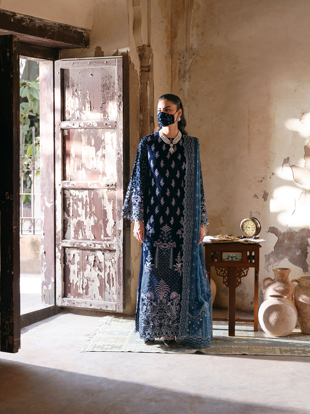 Flossie | Siara Velvet Formals | V-105 - B by Flossie - Designer Dress - Type: Ladies Clothes - Available at Libayah - 100% Original