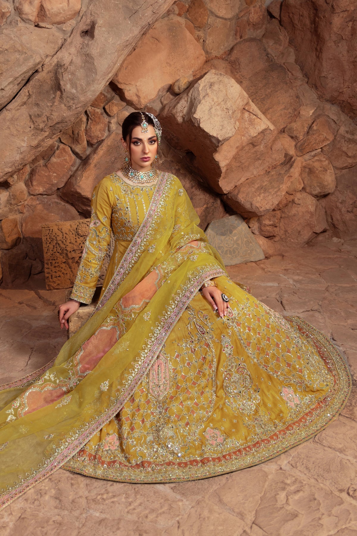 Naqshi | Samarkand Wedding Formals | Adeen by Naqshi - Designer Dress - Type: Bridal - Available at Libayah - 100% Original