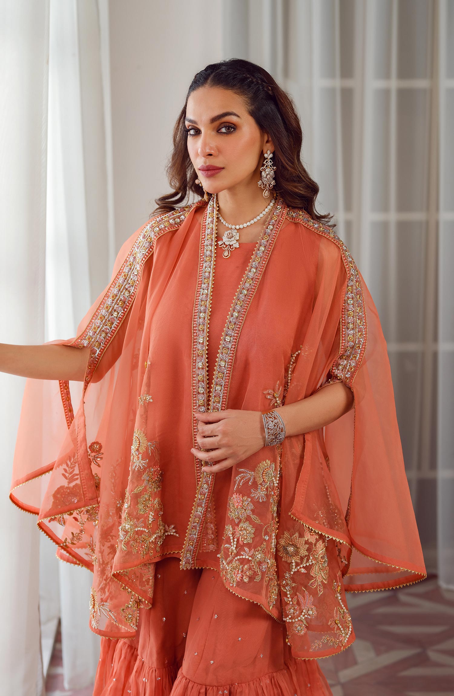 Mina Kashif | Luxury Pret | MK23-12-A/B by Mina Kashif - Designer Dress - Type: Formal - Available at Libayah - 100% Original