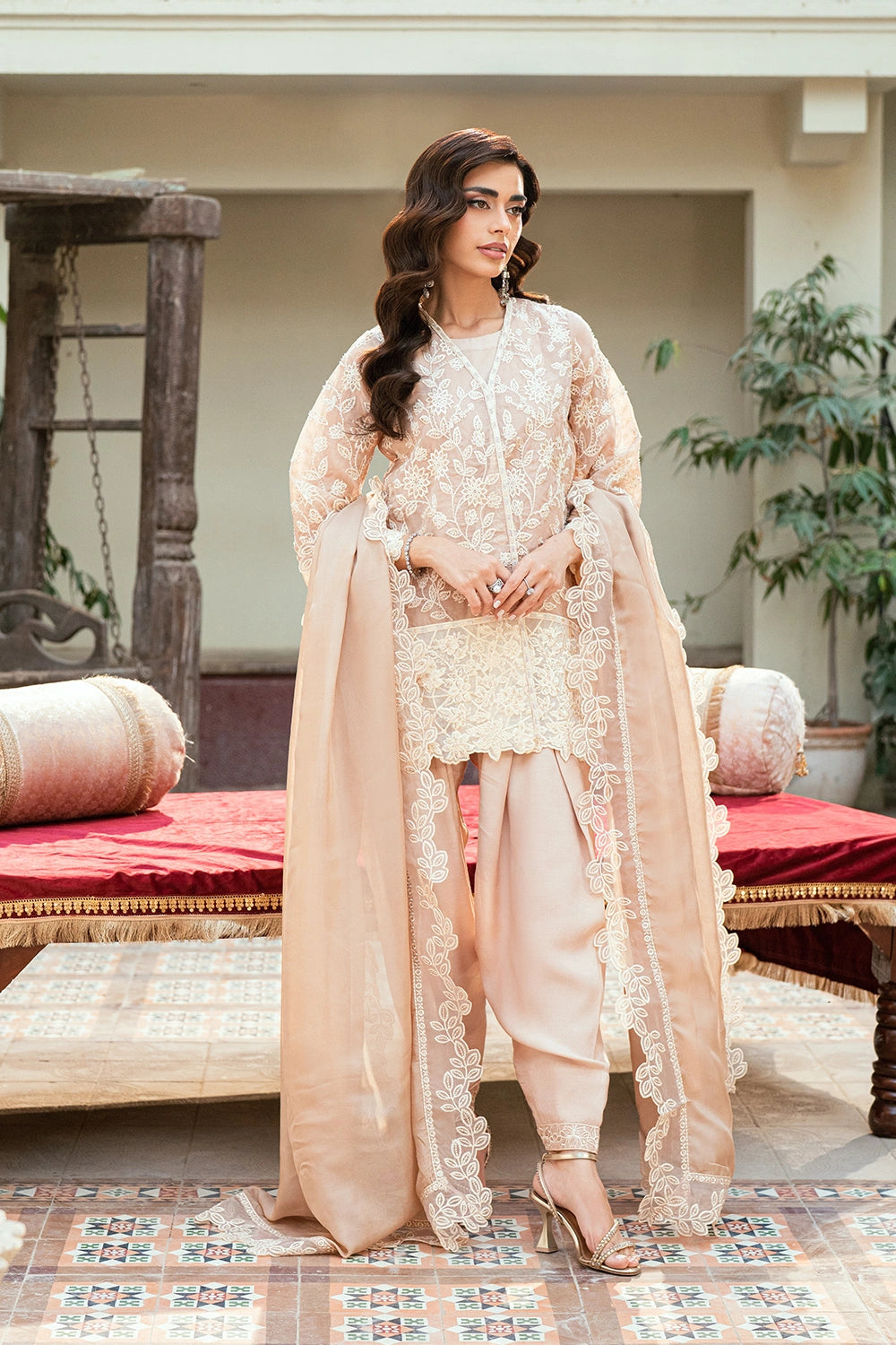 Afrozeh | Basic Pret 26 RTW | NACRE by Afrozeh - Designer Dress  - Type : Ladies Clothes - Available at Libayah - 100% Original 