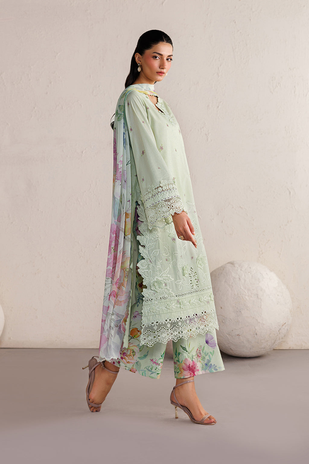 Iznik | Festive lawn 26 | IBE-06 Embroidered Lawn by Iznik - Designer Dress  - Type : Ladies Clothes - Available at Libayah - 100% Original 
