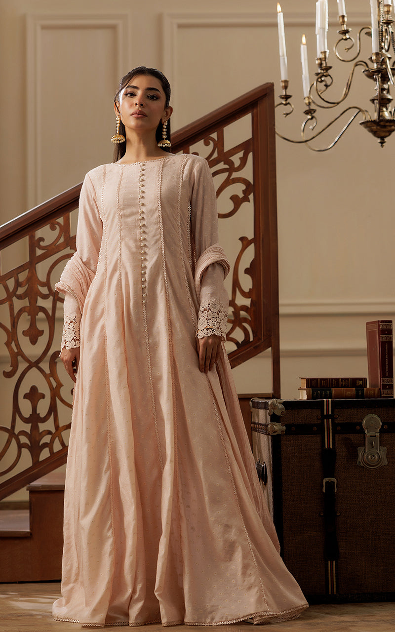 Threads and Motifs | Formal Dresses 25 | FLARED PESHWAS WITH DUPATTA AND TROUSER by Threads and Motifs - Designer Dress  - Type : Ladies Clothes - Available at Libayah - 100% Original 