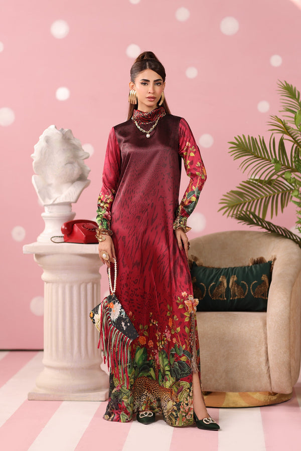 Musferah Saad | Resort Collection | Crimson Monsoon by Musferah Saad - Designer Dress  - Type : Ladies Clothes - Available at Libayah - 100% Original 
