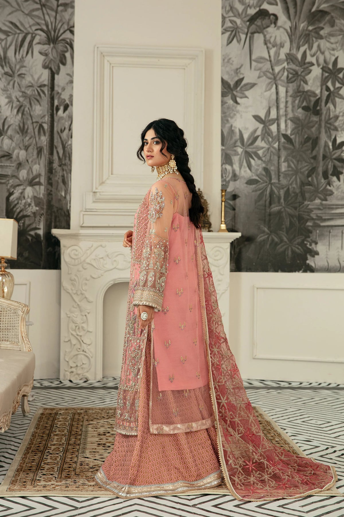 Ezra | Wedding Collection | Sahiba by Ezra - Designer Dress - Type: Ladies Clothes - Available at Libayah - 100% Original