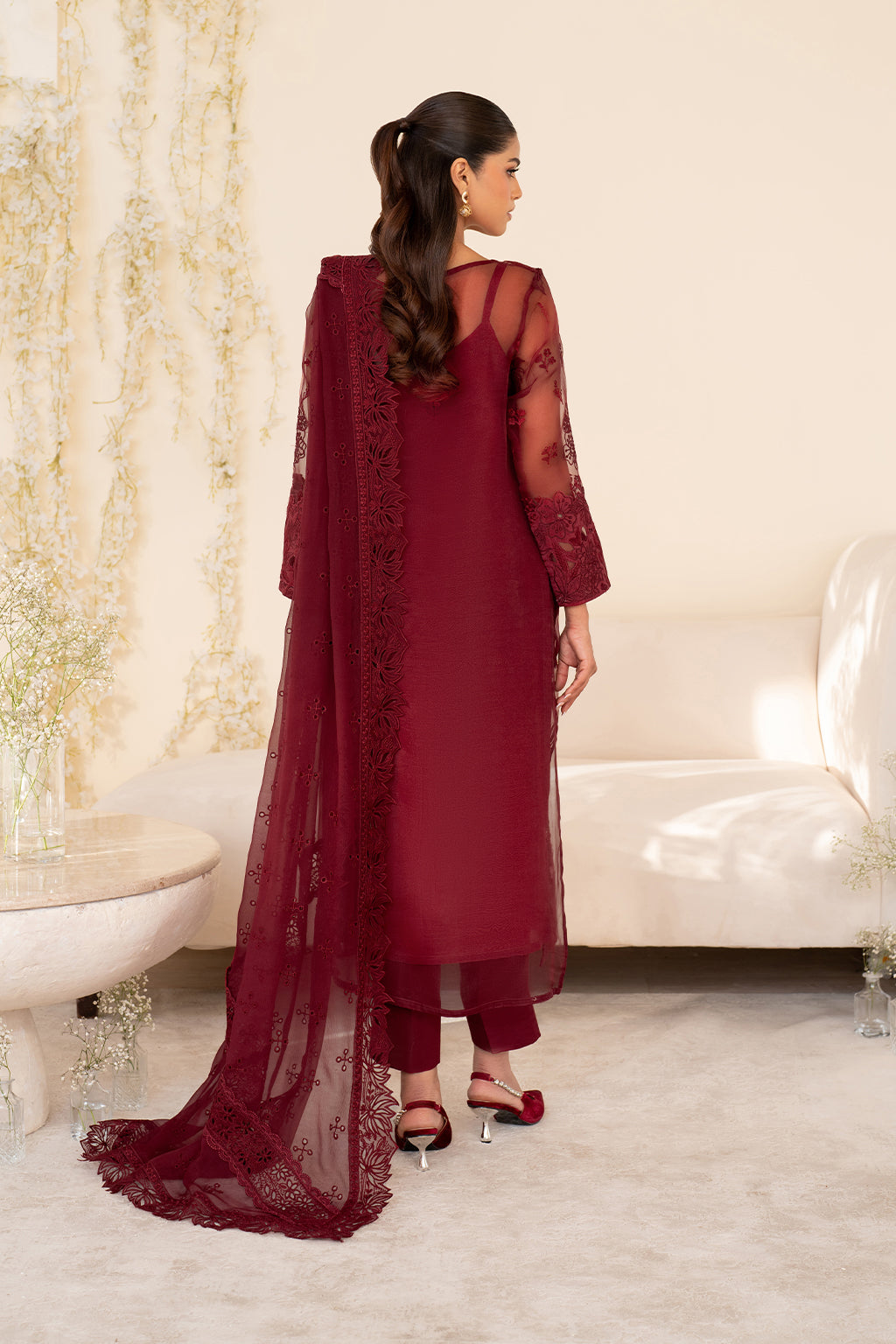 Iznik | Festive Formal | UE-438 Embroidered Pure Organza by Iznik - Designer Dress  - Type : Ladies Clothes - Available at Libayah - 100% Original 