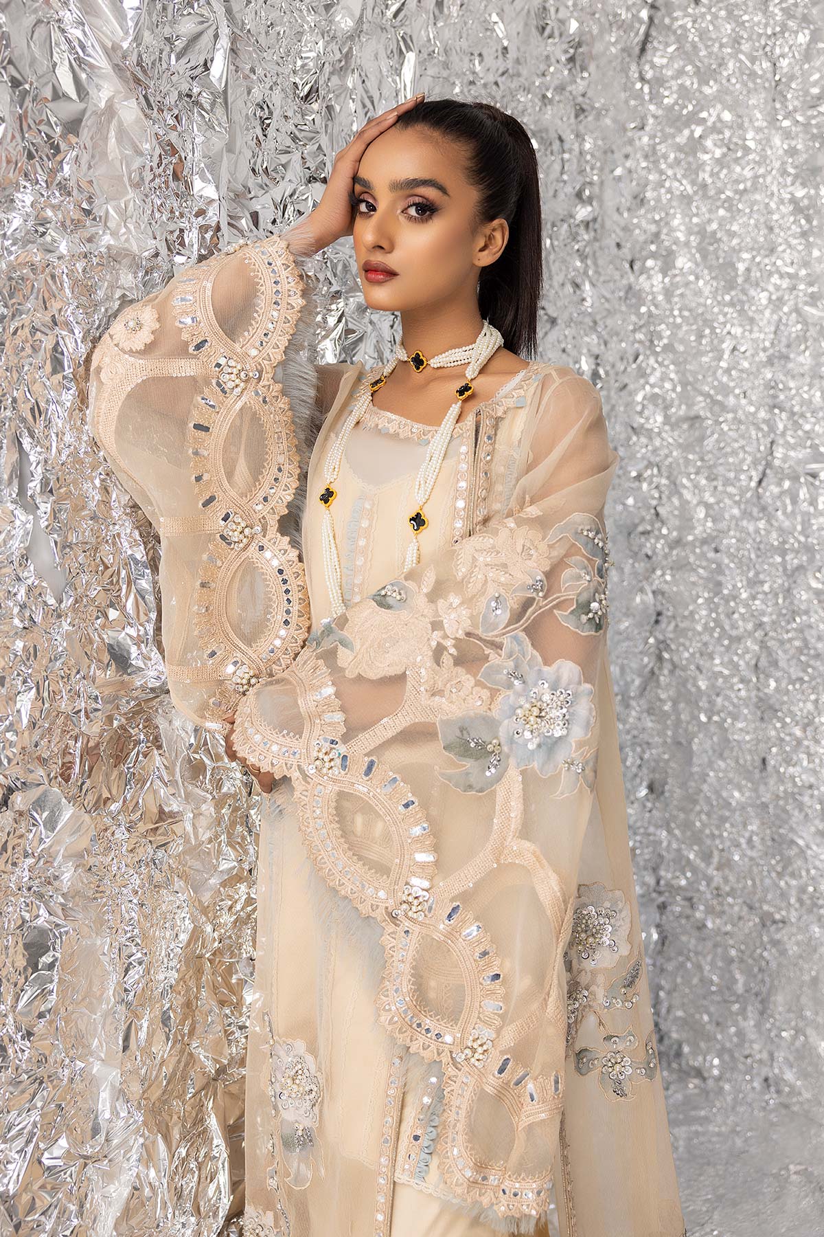 Mina Kashif | Luxury Pret | MK23-03 by Mina Kashif - Designer Dress - Type: Formal - Available at Libayah - 100% Original