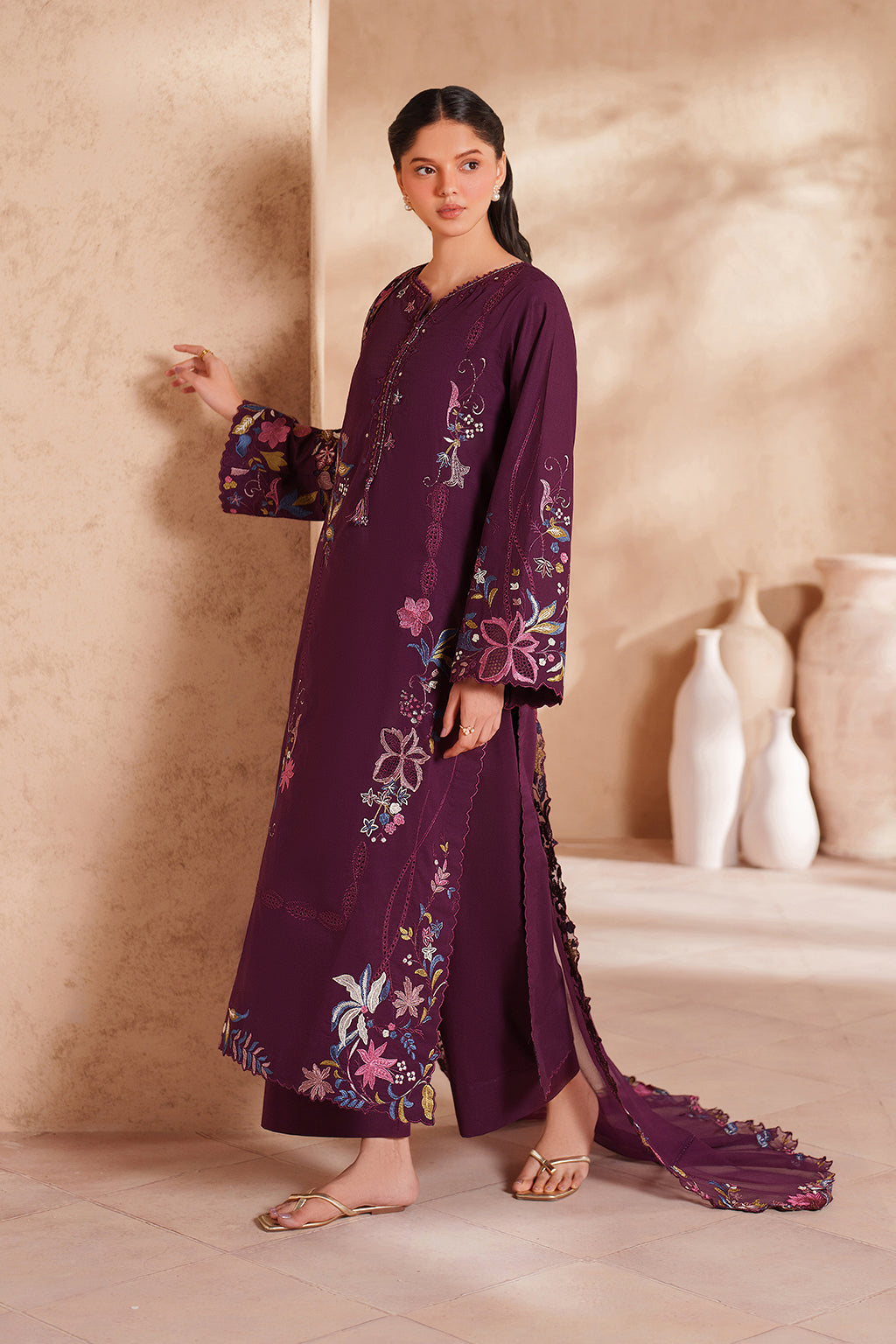 Iznik | Eid lawn | EL-03 Embroidered Lawn by Iznik - Designer Dress  - Type : Ladies Clothes - Available at Libayah - 100% Original 