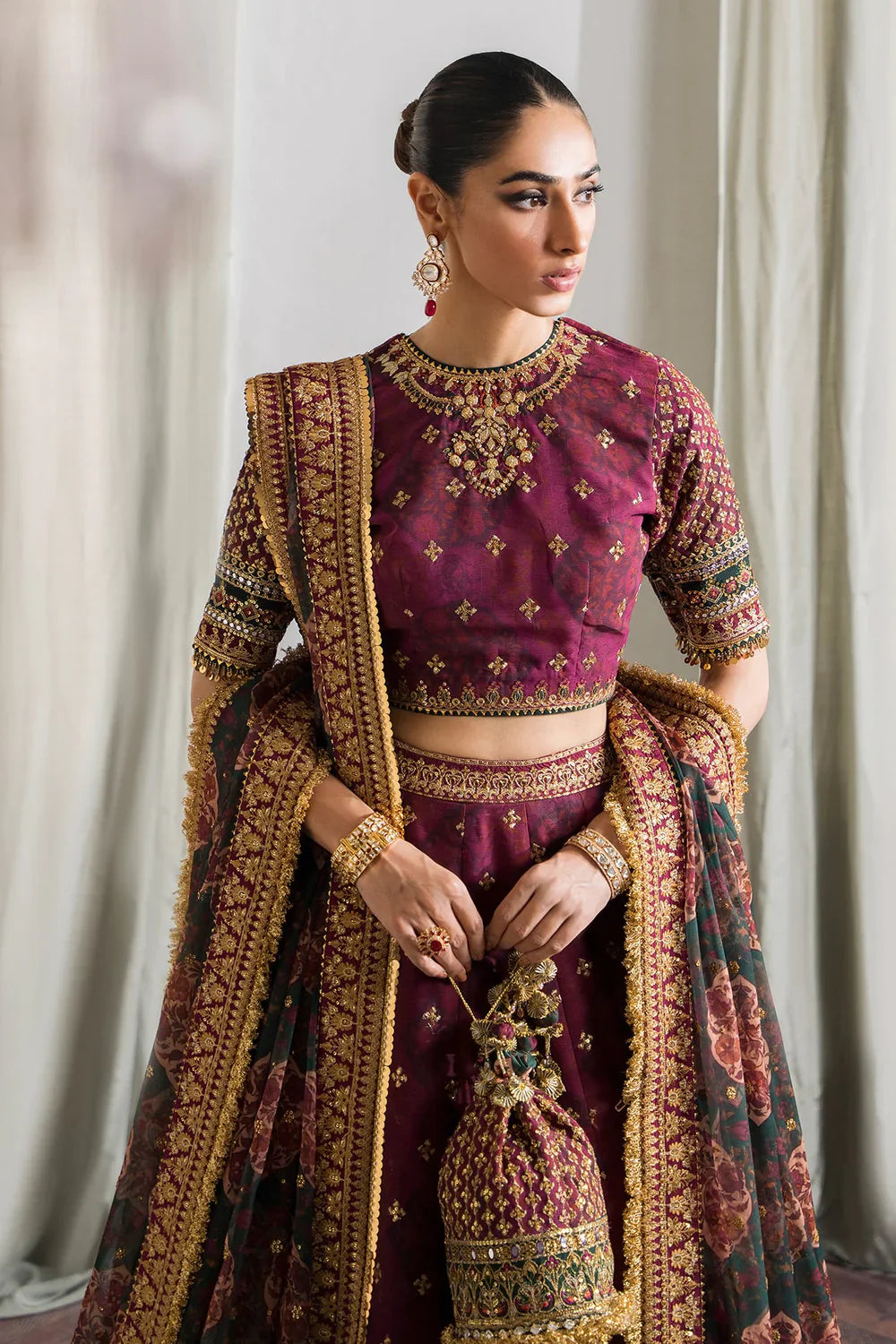 Baroque | Chantelle Embroidered Collection | CH12-03 by Baroque - Designer Dress - Type: Ladies Clothes - Available at Libayah - 100% Original