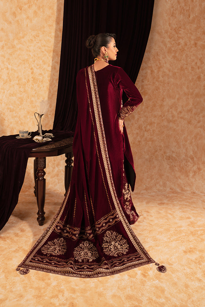 Fozia Khalid | Velvet Deck | Duchess by Fozia Khalid - Designer Dress - Type: Formal - Available at Libayah - 100% Original