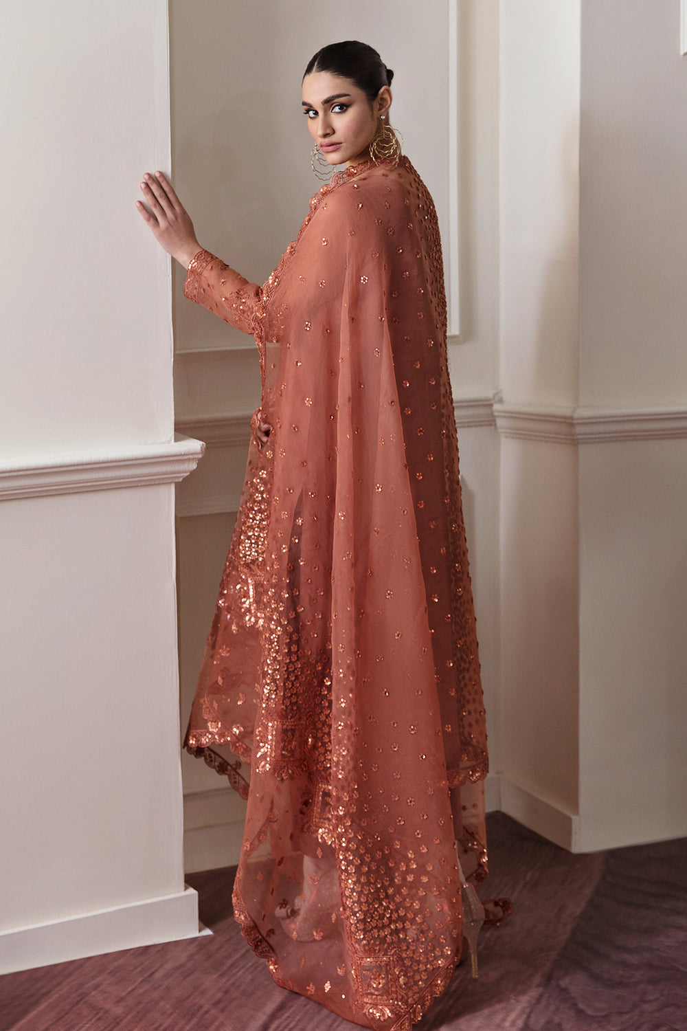 Baroque | Formals Collection | EMBROIDERED CHIFFON UF-296 by Baroque - Designer Dress  - Type : Ladies Clothes - Available at Libayah - 100% Original 