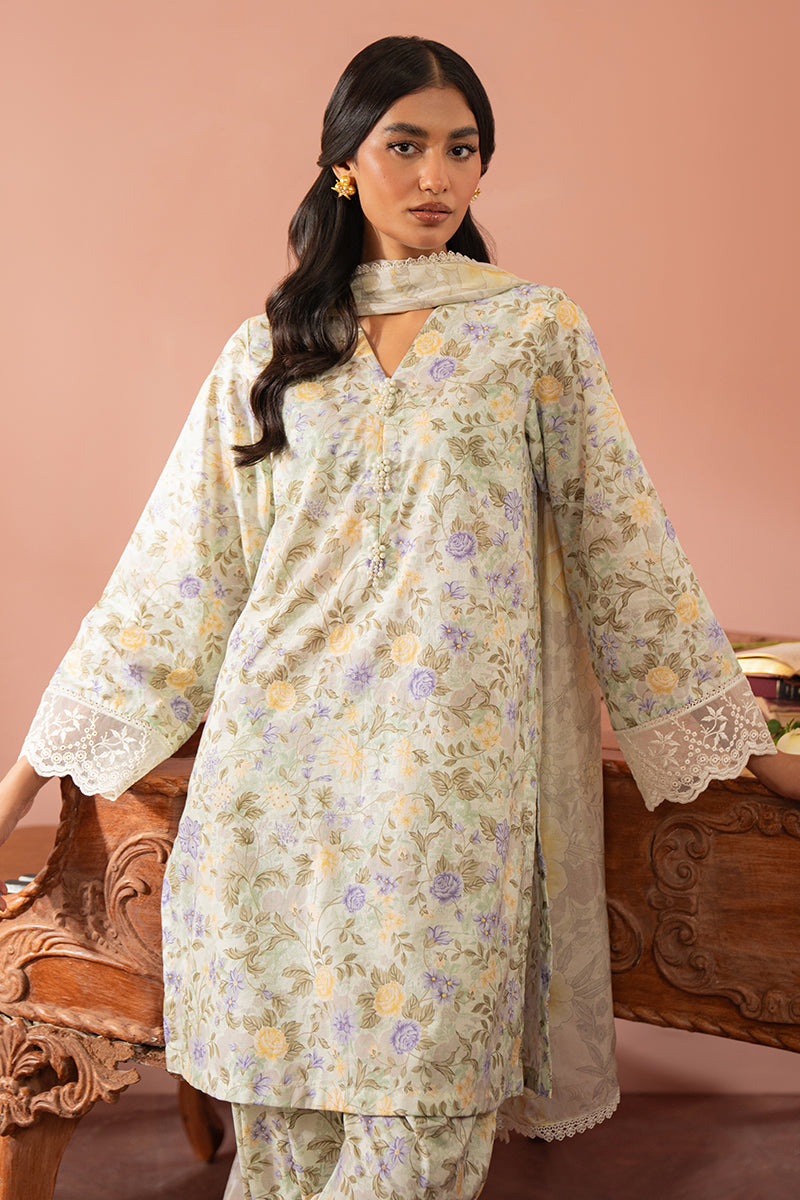 Cross Stitch | Cambric Lawn 24 | AQUA PLUSH by Cross Stitch - Designer Dress - Type: Casuals - Available at Libayah - 100% Original