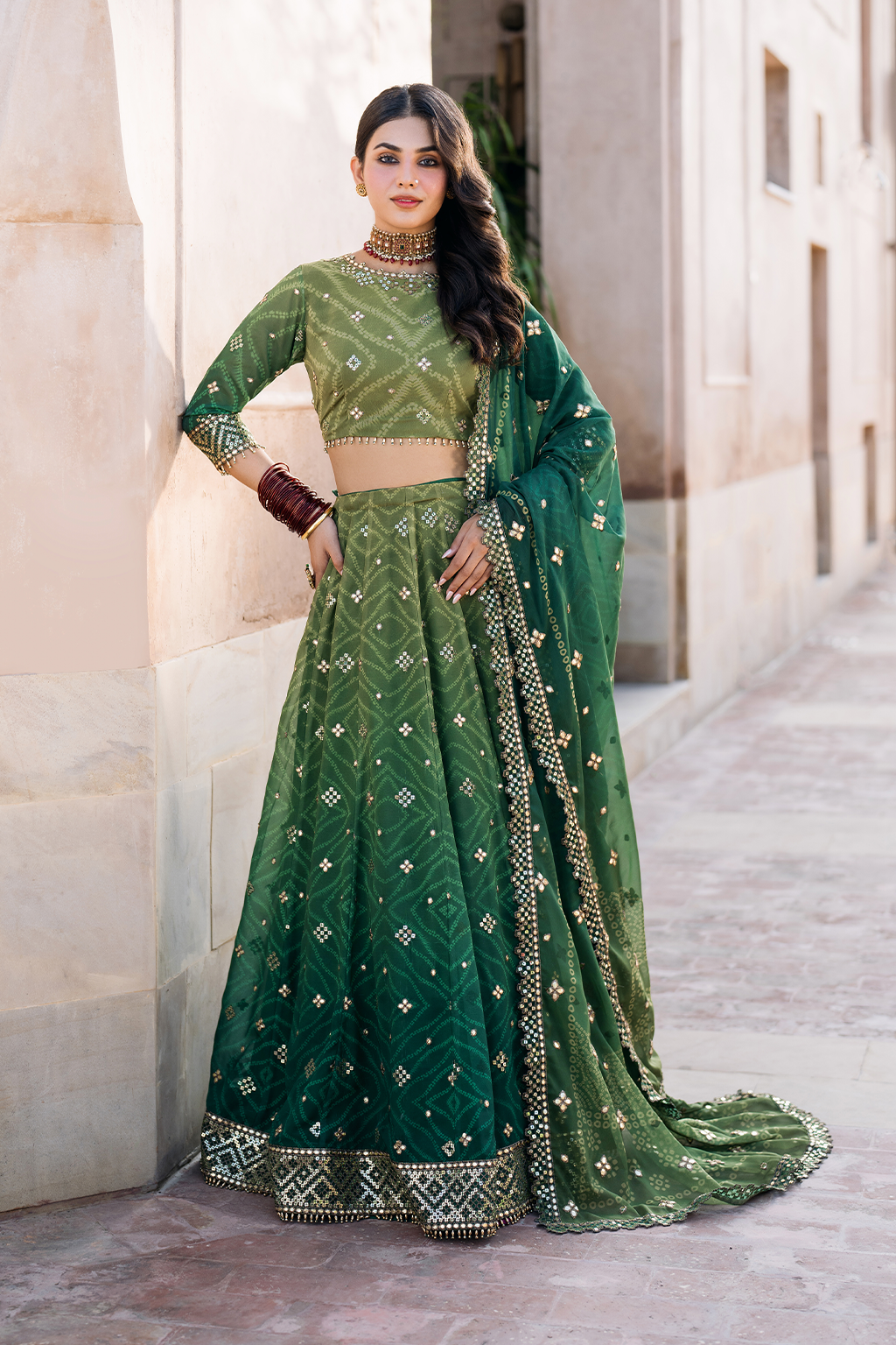 Iznik | Bandhani Formals | UE-328 by Iznik - Designer Dress - Type: Ladies Clothes - Available at Libayah - 100% Original